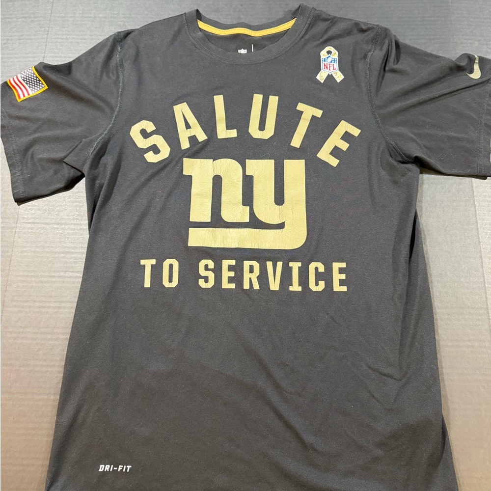 Nike NFL NY Giants - Black and Gold “Salute to Service” Men's Shirt